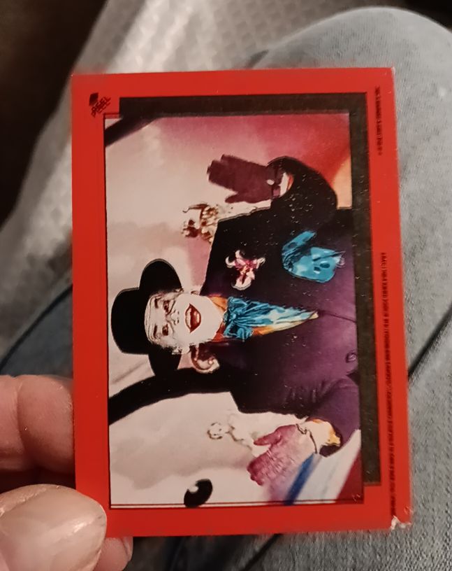 1989 Topps Batman #15 Joker Sticker — front