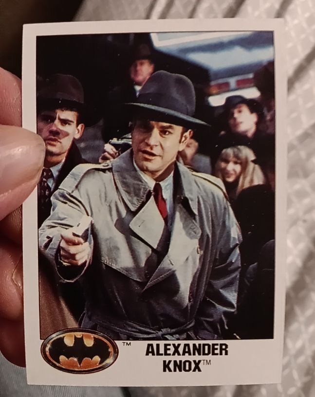 1989 Topps Batman Movie #7 Alexander Knox — front