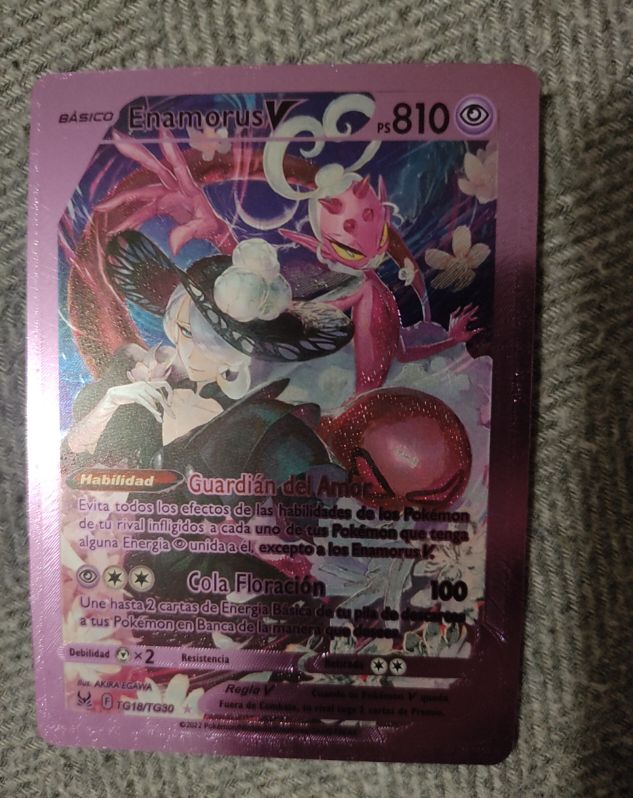 2022 Pokémon Lost Origin #TG18/TG30 Enamorus V — front