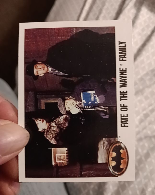 1989 Topps Batman #95 Fate of the Wayne Family — front