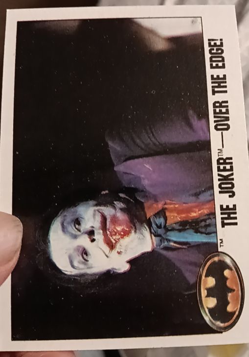 1989 Topps Batman #129 The Joker---Over the Edge! — front