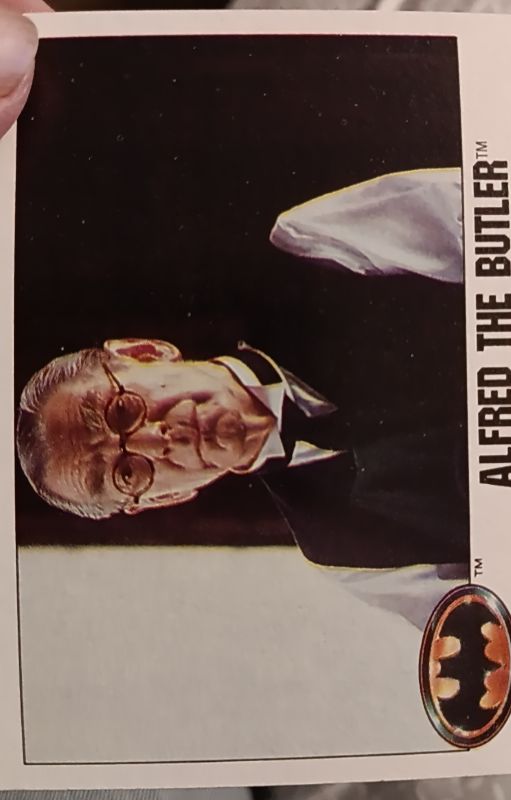 1989 Topps Batman #9 Alfred the Butler — front