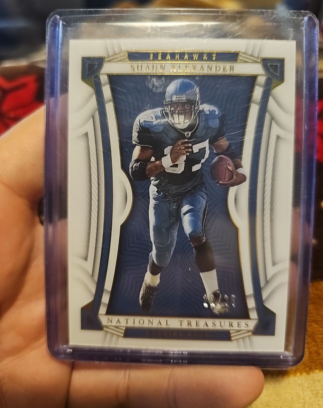 2022 Panini National Treasures Shaun Alexander #N/A — front
