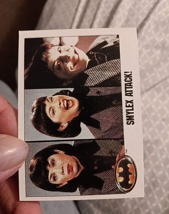 1989 Topps Batman #63 Smylex Attack! — front