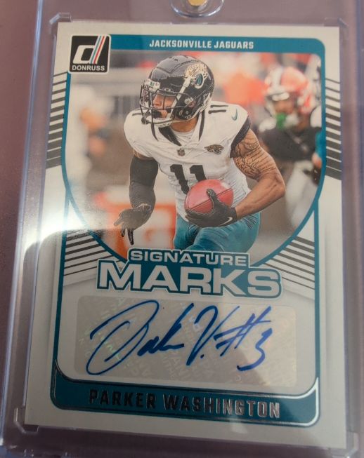 2024 Donruss Signature Marks #SMA-PWA Parker Washington — front