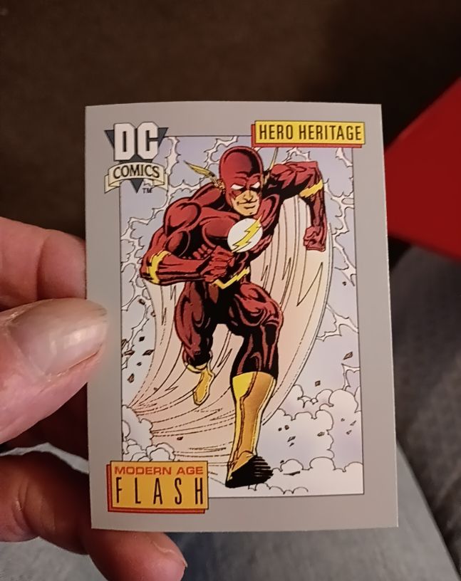 1991 Impel DC Comics Modern Age Flash #6 Hero Heritage — front
