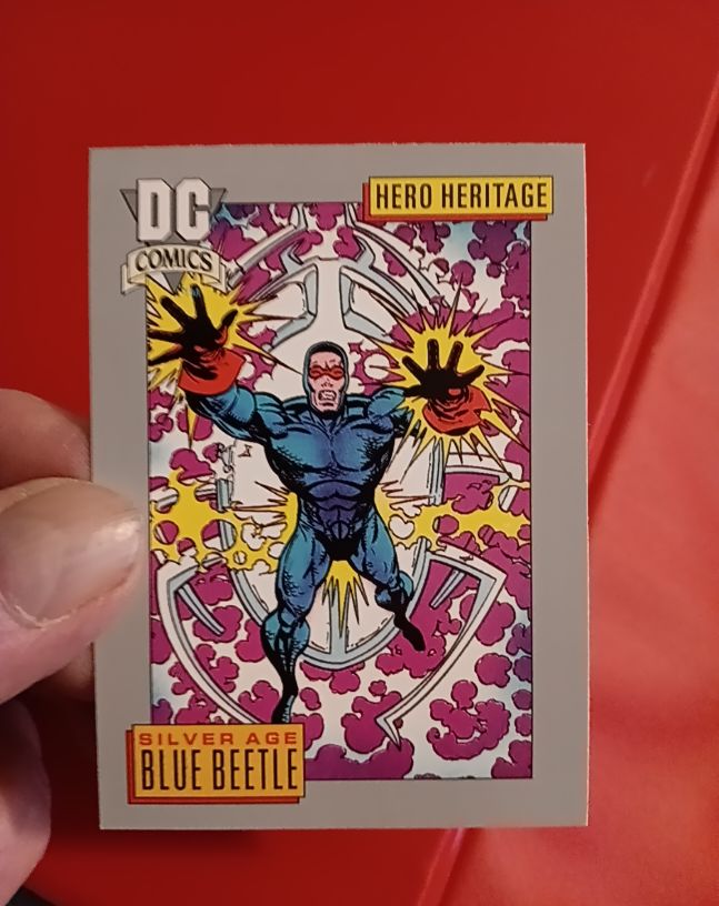 1991 Impel DC Comics Hero Heritage Silver Age Blue Beetle #2 — front