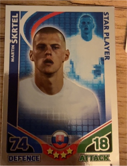2010 Topps Match Attax Star Player Martin Skrtel — front