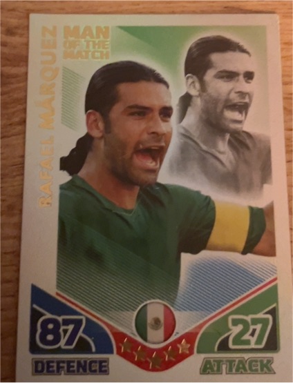 2010 Topps Match Attax # Rafael Marquez — front