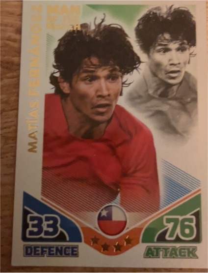 2010 Topps Match Attax #N MAN 76 Matias Fernandez — front