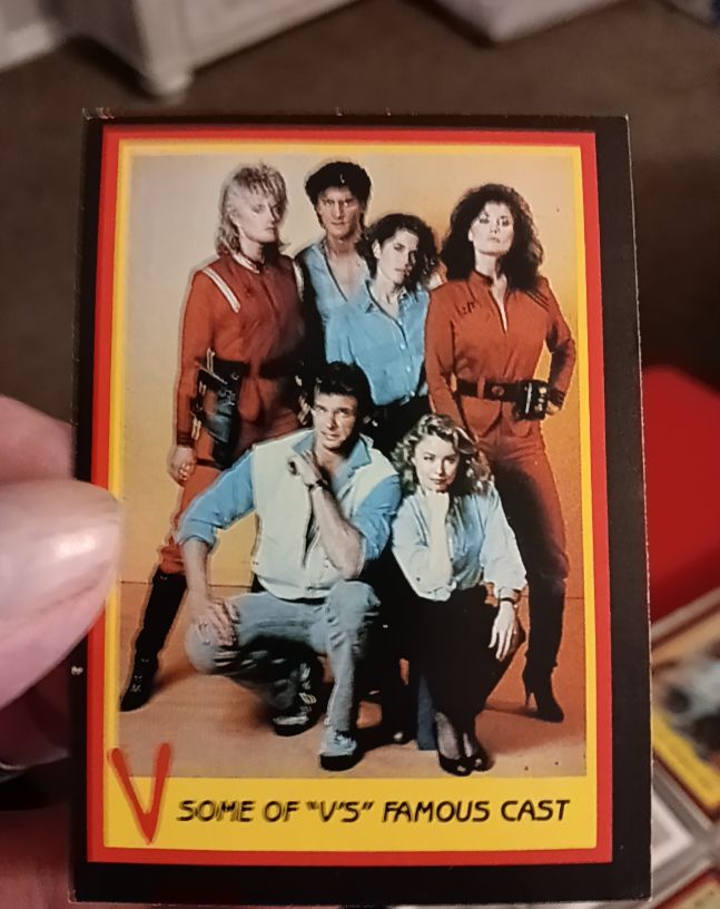1984 Fleer V #63 Some of "V" Famous Cast — front