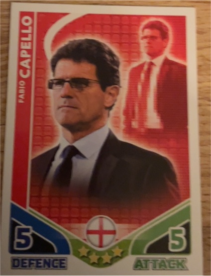 2010 Topps Match Attax World Cup Fabio Capello — front