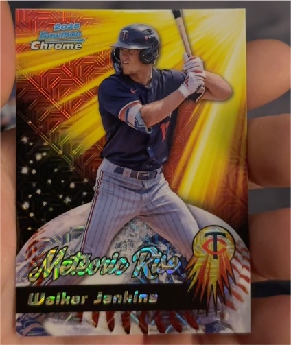 2025 Bowman Chrome #MR-6 Walker Jenkins Meteoric Rise — front