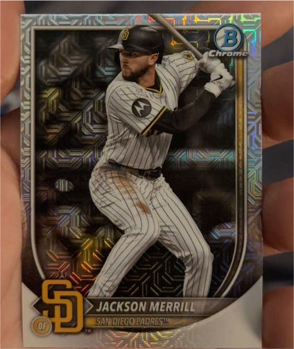 2025 Bowman Chrome #38 Jackson Merrill — front