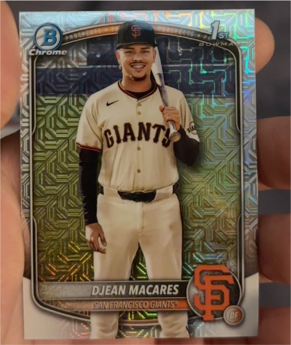 2025 Bowman Chrome #BCP-237 Djean Macares — front
