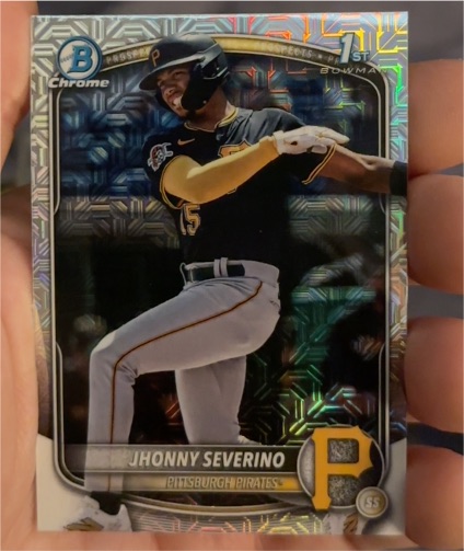 2025 Bowman Chrome #BCP-233 Jhonny Severino — front