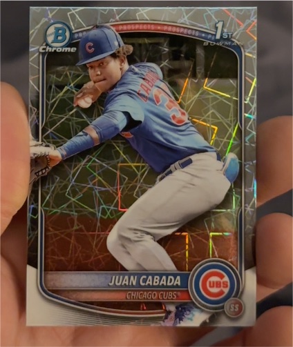 2025 Bowman Chrome #BCP-207 Juan Cabada — front
