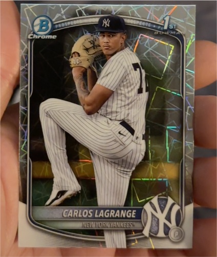 2025 Bowman Chrome #BCP-202 Carlos Lagrange — front