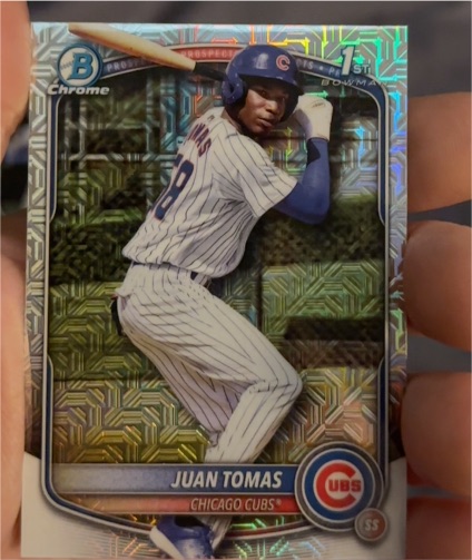 2025 Bowman Chrome #BCP-230 Juan Tomas — front