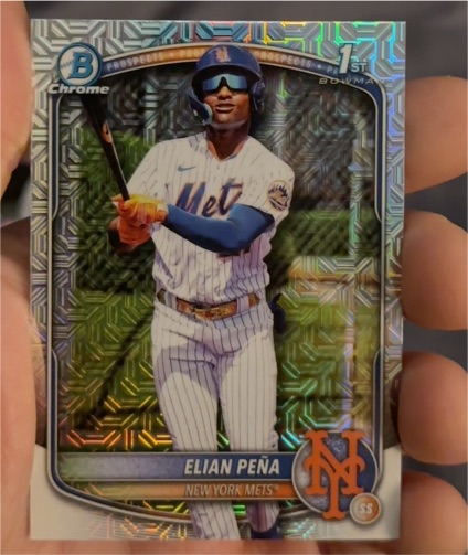 2025 Bowman Chrome #BCP-155 Elian Peña — front