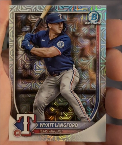 2025 Bowman Chrome #36 Wyatt Langford — front