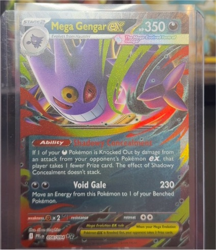 2025 Pokémon TCG Phantasmal Flames #056 Mega Gengar ex — front