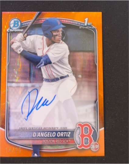2025 Bowman Chrome #CPA-DO D'Angelo Ortiz — front