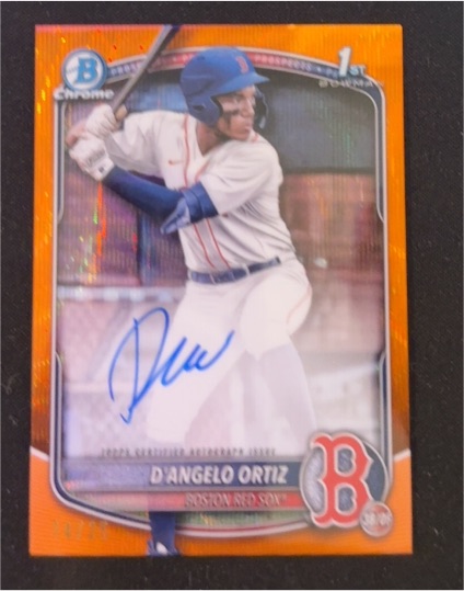 2025 Bowman Chrome #CPA-DO D'Angelo Ortiz — front