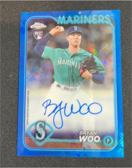 2024 Topps Chrome #RA-BWO Bryan Woo — front