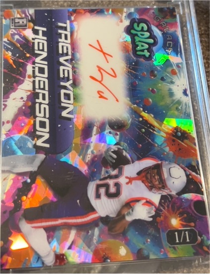 2025 Wild Card Galactic Splat #1/1 Treveyon Henderson — front