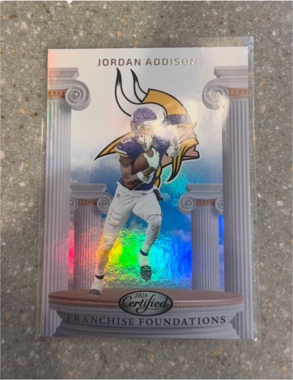 2025 Panini Certified #FFO-JAN Jordan Addison — front