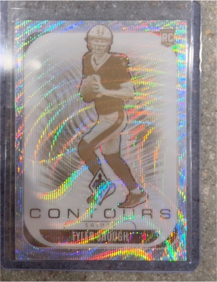 2025 Panini Phoenix #23 Tyler Shough RC Contours Silver — front
