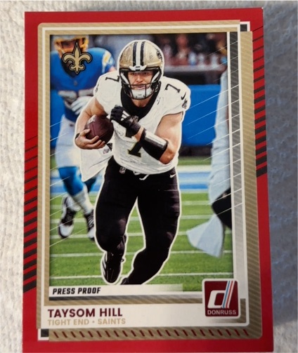 2025 Donruss #168 Taysom Hill — front