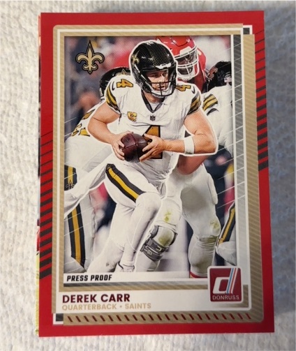2025 Donruss #68 Derek Carr — front