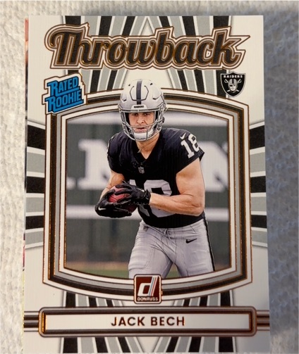 2025 Donruss #47 Jack Bech Throwback Rated Rookie — front