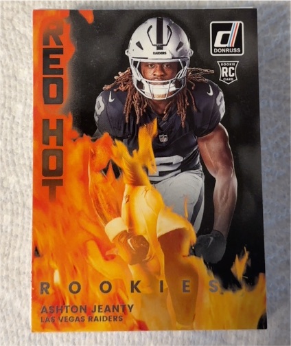 2025 Donruss Red Hot Rookies #RHR-ASJ Ashton Jeanty — front