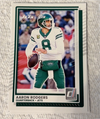 2025 Donruss #97 Aaron Rodgers Jets — front