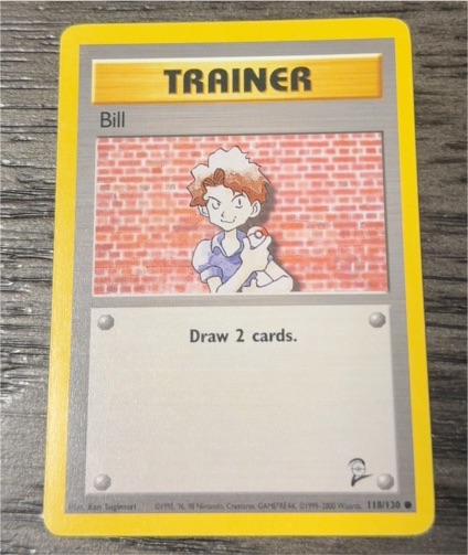 2000 Pokémon Base Set 2 #118 Bill — front