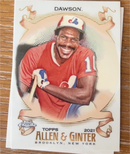 2021 Topps Allen & Ginter Chrome #14 Andre Dawson — front
