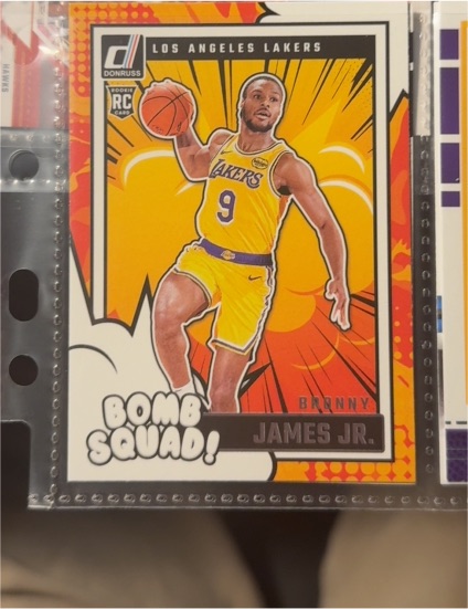 2024-25 Panini Donruss #14 Bronny James Jr. Bomb Squad — front