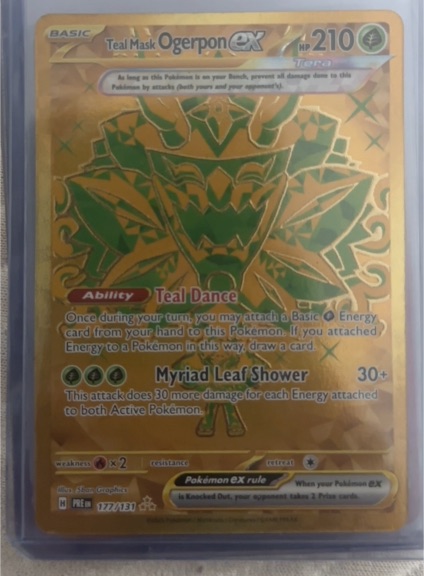 2022 Pokémon TCG Prismatic Evolutions #177 Teal Mask Ogerpon ex — front