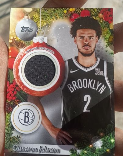 2025 Topps Holiday #PR-CJ Cameron Johnson — front