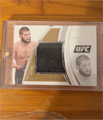 2021 Panini Immaculate UFC Standout Memorabilia #73 Khabib Nurmagomedov — front