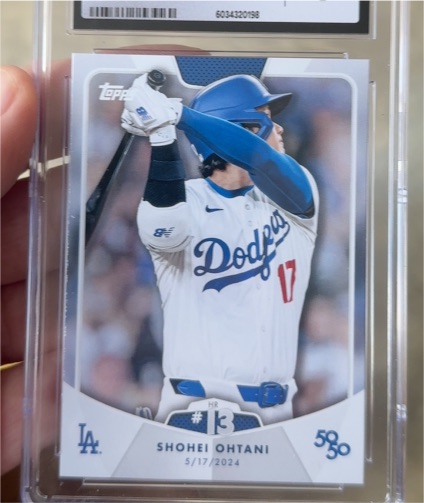 2024 Topps 50/50 #24 Shohei Ohtani HR #13 — front