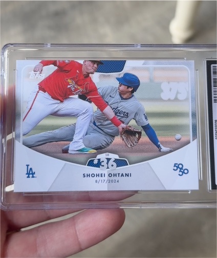 2024 Topps 50/50 #73 Shohei Ohtani SB #36 — front