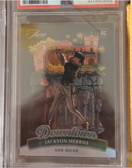 2024 Panini Three and Two #6 Jackson Merrill Downtown RC — front