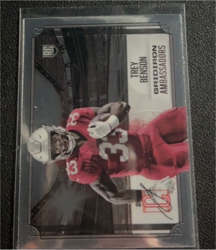 2024 Topps Signature Class #GA-9 Trey Benson Gridiron Ambassadors — front