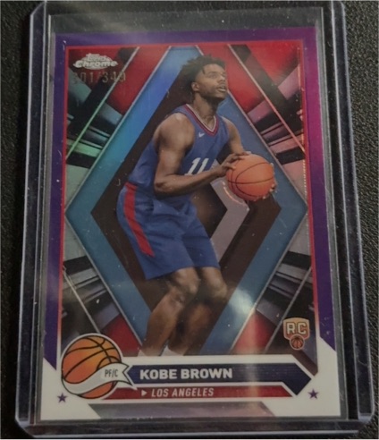 2023-24 Topps Chrome #18 Kobe Brown — front