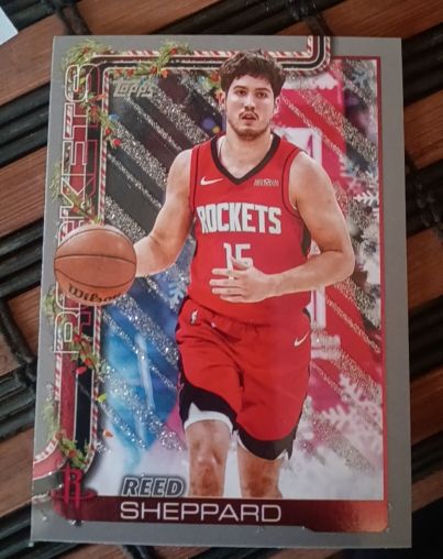 2025-26 Topps Holiday #H143 Reed Sheppard — front