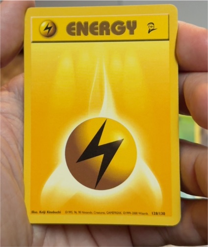 1999 Pokémon Base Set 2 #128 Lightning Energy — front